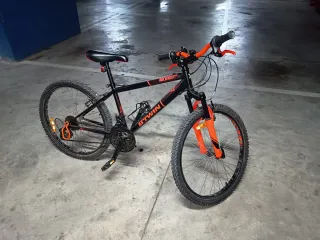 Bicicleta Btwin Rockrider Naranja/Negra