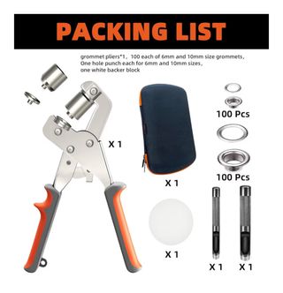 Remachadora  + Kits  de ojetes HAPDEN