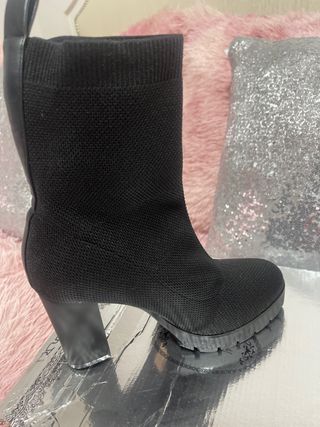 Botas altas negras de tejido número 38