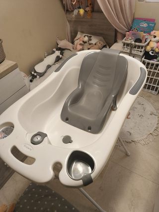 Cuna de bebé 2 en 1, bañera, canguro y gimnasio