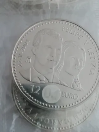 Moneda Boda Felipe y Letizia 2004