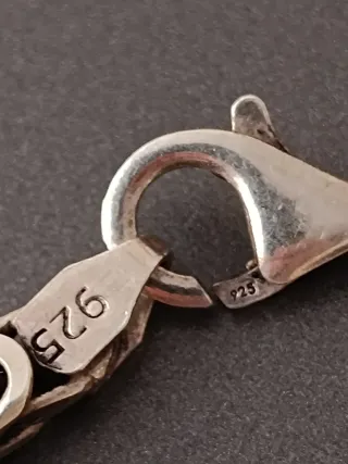 Pulsera de plata estilo bizantino