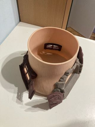 Casa de los Pitufos con Pitufos Varios