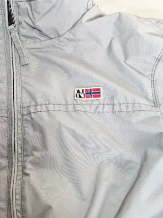 Chaqueta Napapijri gris vintage retro