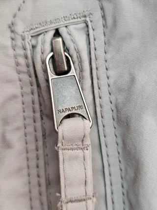 Chaqueta Napapijri gris vintage retro