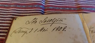 Recetario manuscrito 1909