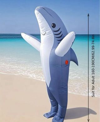 Disfraz Tiburón Inflable Temu Talla Única