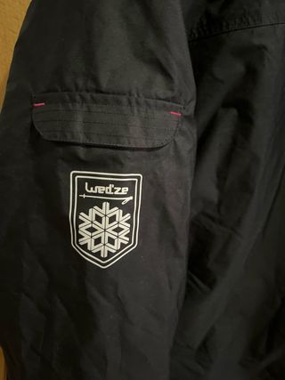 Chubasquero Negro y Rosa Talla M