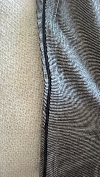 Pantalón Massimo Dutti gris raya negra T.34