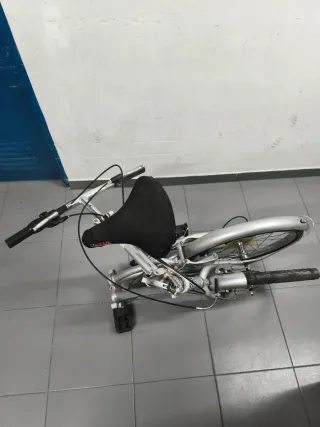 Bicicleta Plegable Plata