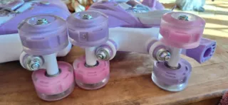 Patines en línea infantiles morados