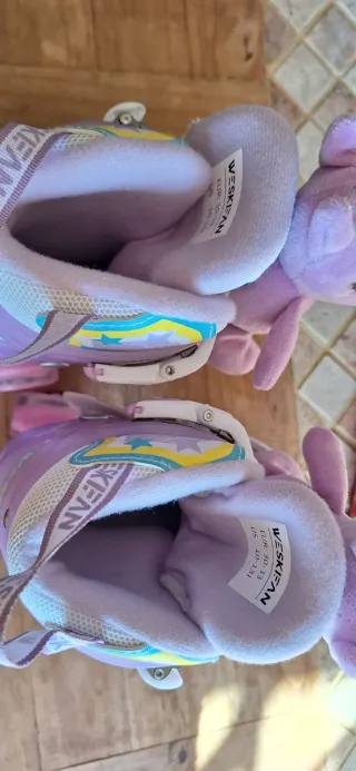 Patines en línea infantiles morados