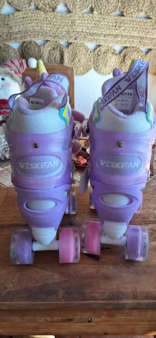 Patines en línea infantiles morados