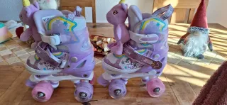 Patines en línea infantiles morados