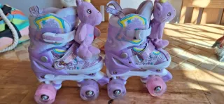 Patines en línea infantiles morados