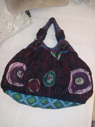 Bolso Desigual Negro Multicolor