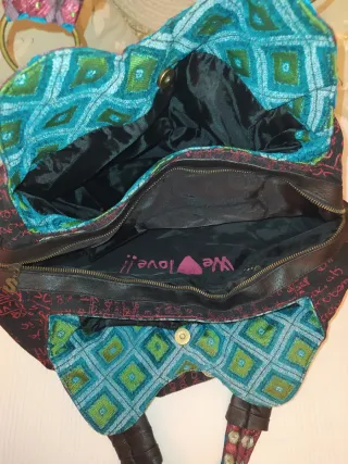 Bolso Desigual Negro Multicolor