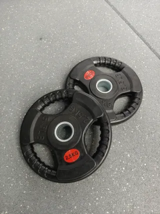 Discos de pesa 2.5kg para barra 30mm