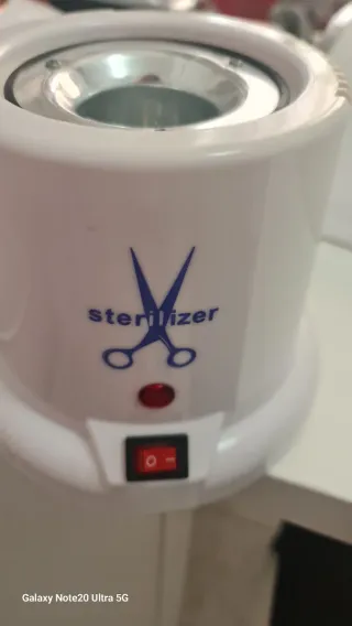 Esterilizador de Tijeras Blanco y Azul