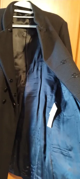 Cappotto Zara 75% Lana Nero