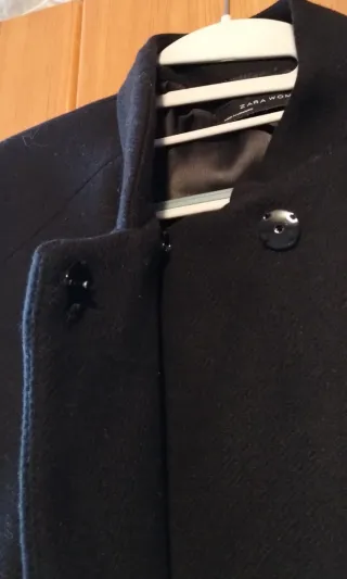 Cappotto Zara 75% Lana Nero