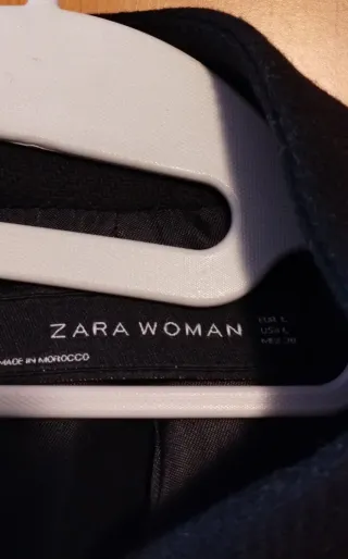 Cappotto Zara 75% Lana Nero