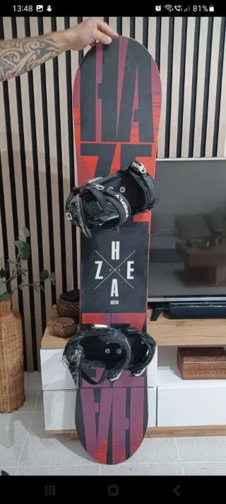 Pack Snowboard Tabla, Botas, Casco, chaqueta.