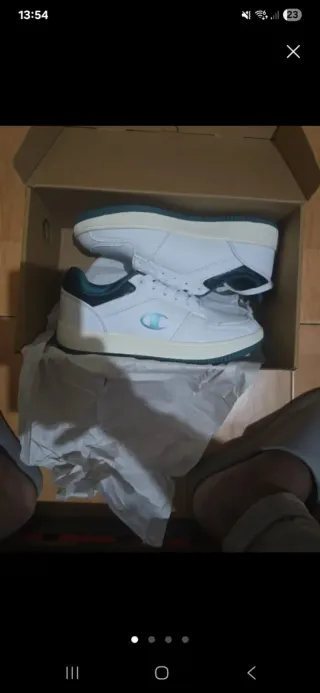 Zapatillas Champion Blancas y Verdes Nuevas