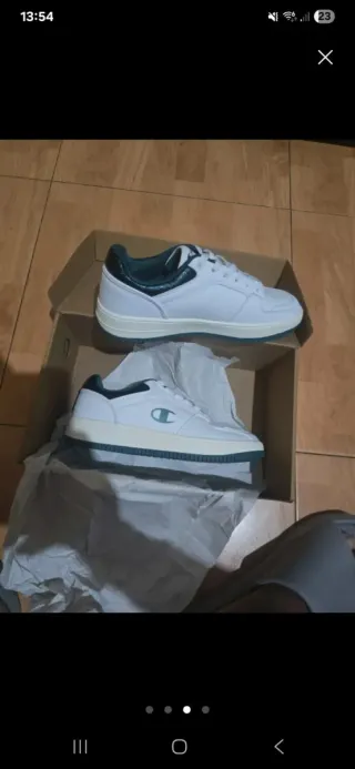 Zapatillas Champion Blancas y Verdes Nuevas