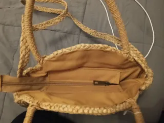 Bolso redondo rafia SARA