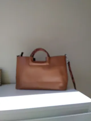 Bolso de mano marrón