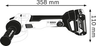 Amoladora angular inalámbrica Bosch GWS 18V-10