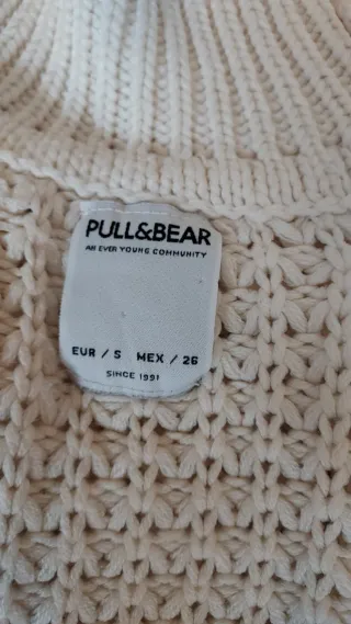 Jersey Pull&Bear cuello alto beige T.S