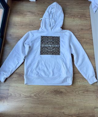 Sudadera Coach Blanca Logo Monogram
