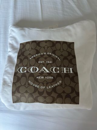 Sudadera Coach Blanca Logo Monogram