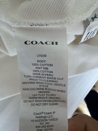 Sudadera Coach Blanca Logo Monogram
