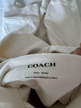 Sudadera Coach Blanca Logo Monogram