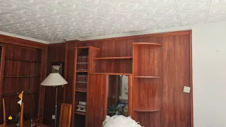 Armario clásico madera y cristal.sin desmontar