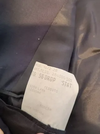 Giacca uomo lana fine nera vintage