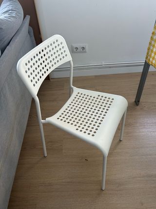 4 Sillas de comedor blanc