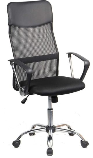 Silla de oficina Ruedas giratorias y reposabrazos.