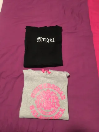 Lote 2 sudaderas: Angel y Universidad