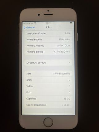 iPhone 6s 128 GB Bianco