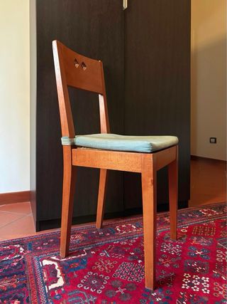 Lotto 4 sedie in legno