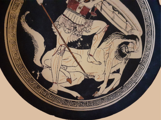 2 Platos Griegos Reproducción a mano 490/460 a.J.C