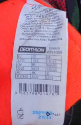 Patines en línea infantiles negros naranjas ABEC 3