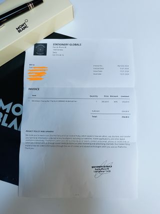 Penna Montblanc Starwalker Platinum roller