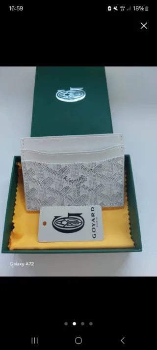 Confezione di portacarte Gucci bianco e nero