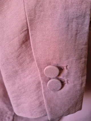 Blazer Zara Rosa Empolvado
