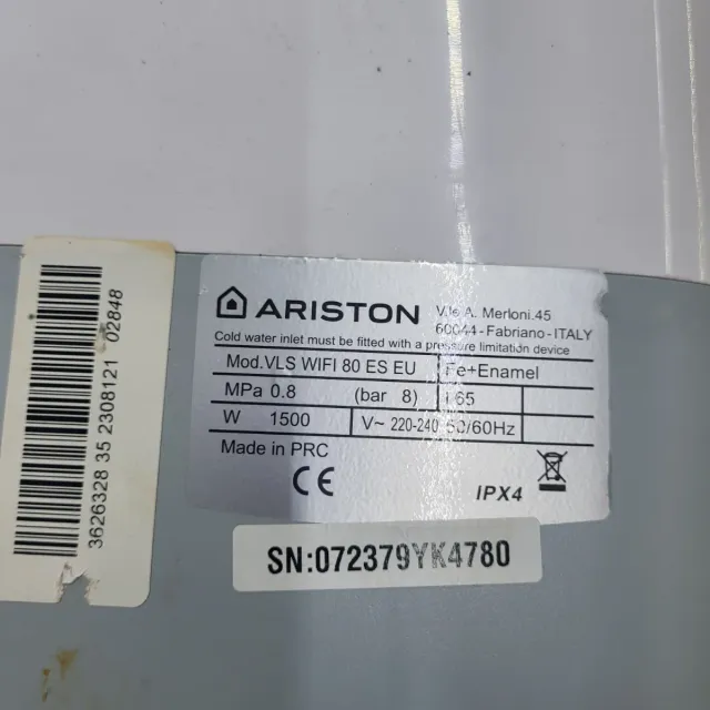 vv 80L Ariston Velis Wifi Termo Eléctrico